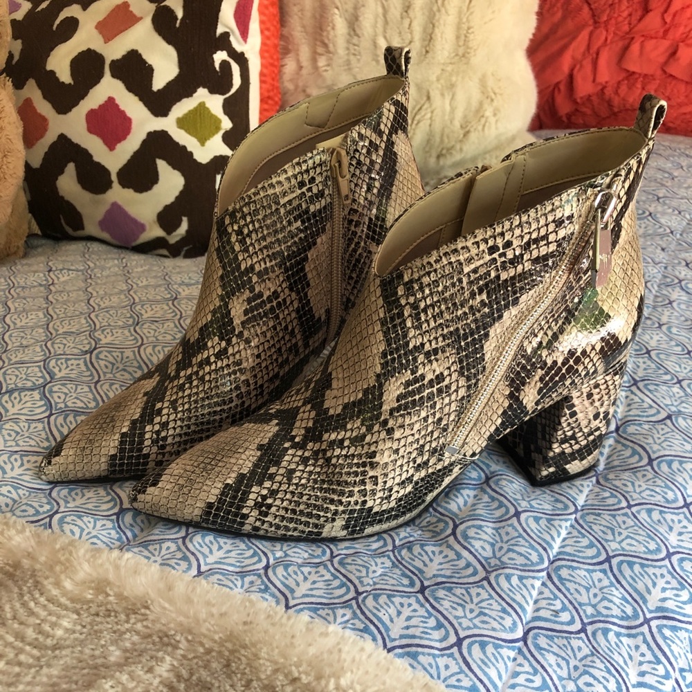 Snakeskin Marc Fisher Booties